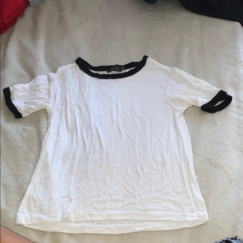 white top with some black